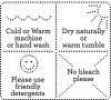 SleepFRog care label - cold or warm wash, line or tumble dry